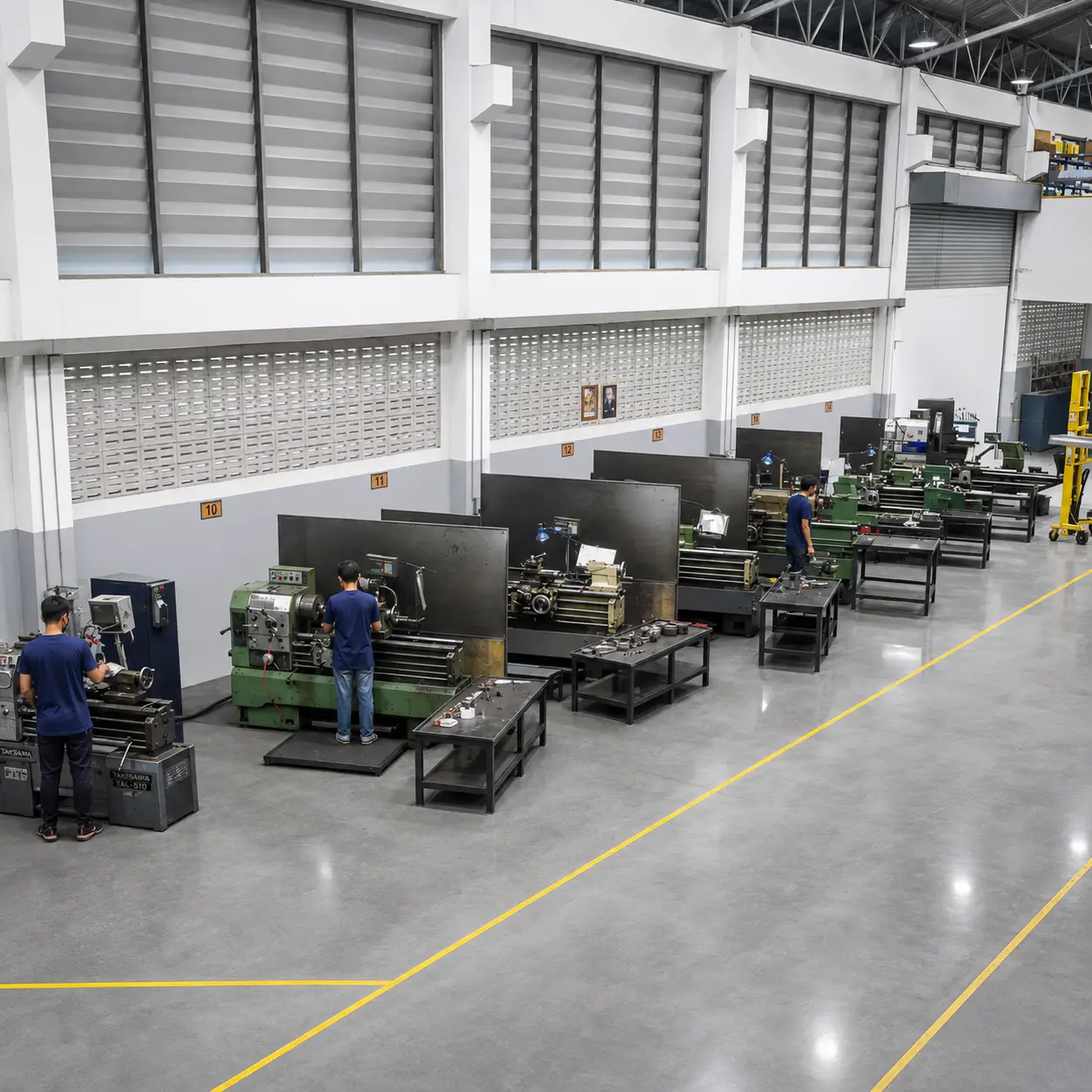 Engineering and machining floor at Taido